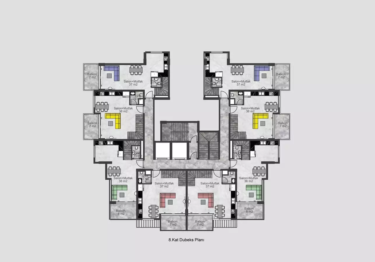 Flat 53m² in Turkey, Demirtas. Priced at 128250€ rent photo-29