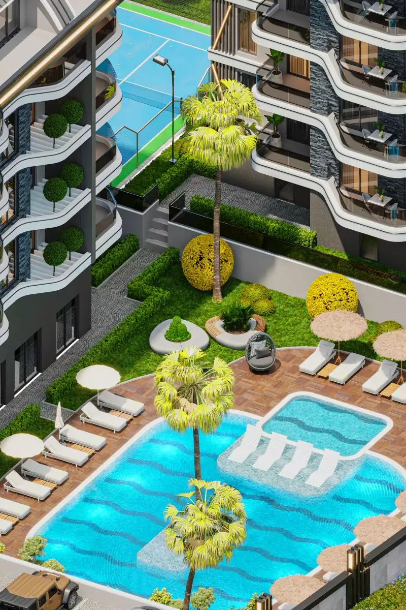 Flat 57m² in Turkey, Kargicak. Priced at 170000€ rent photo-13