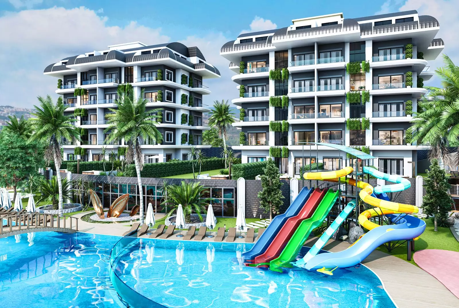 Flat 52m² in Turkey, Kargicak. Priced at 134000€ rent photo-2