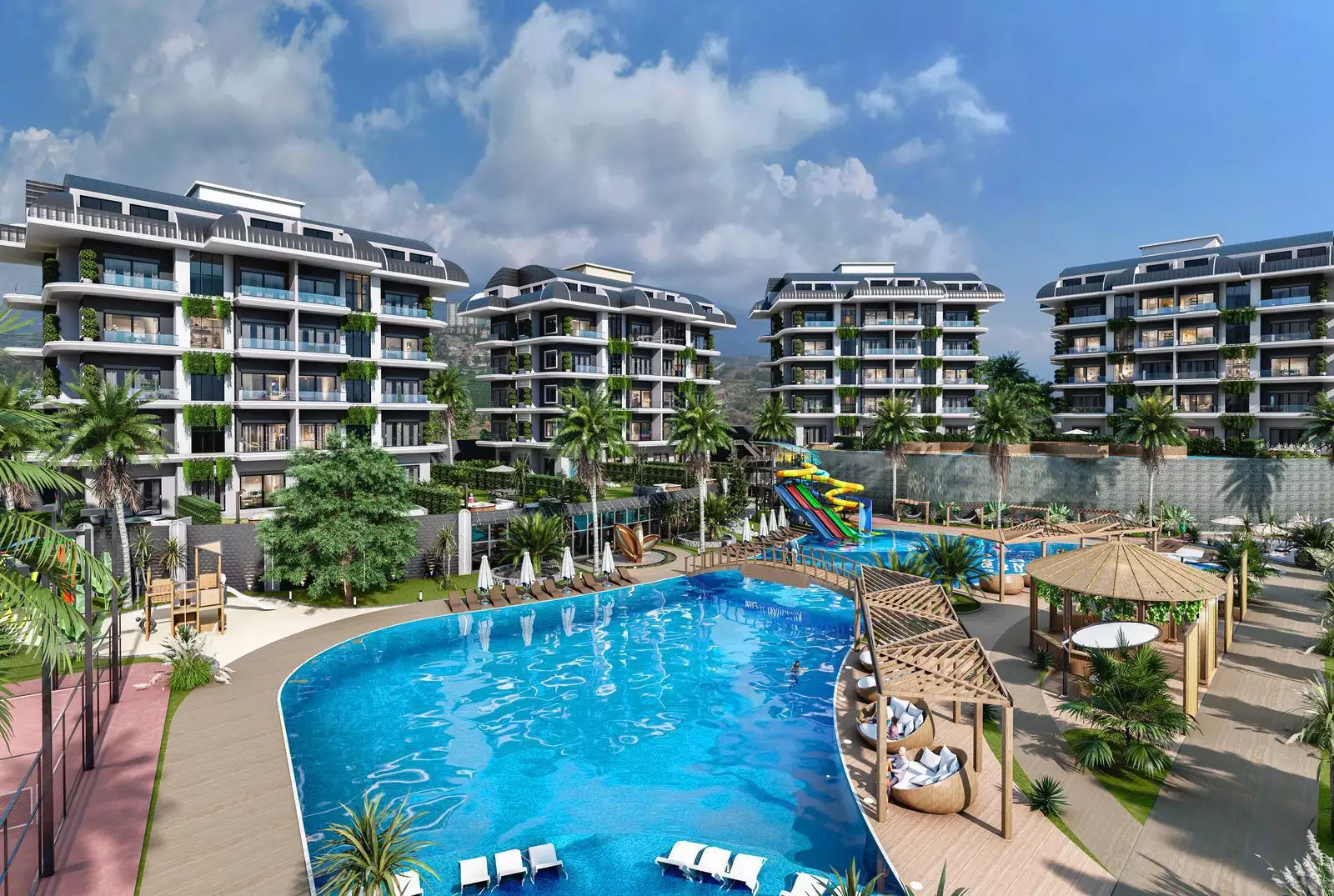 Flat 52m² in Turkey, Kargicak. Priced at 134000€ rent photo-3