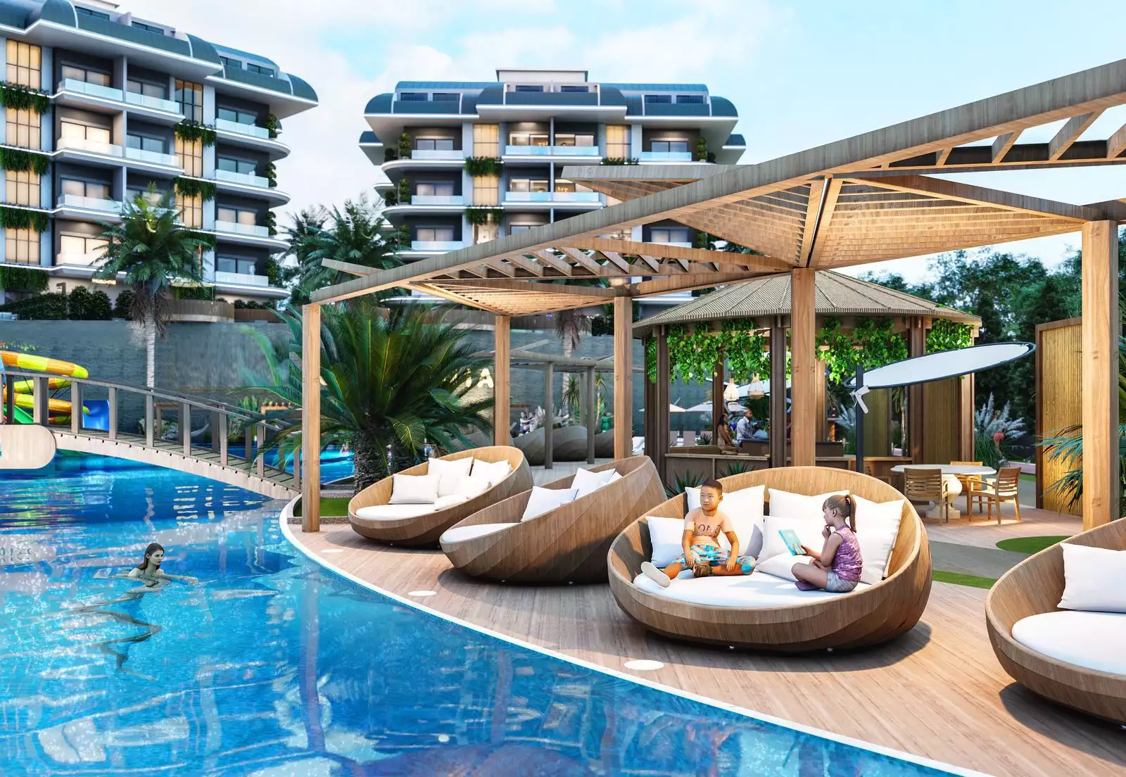 Flat 52m² in Turkey, Kargicak. Priced at 134000€ rent photo-6