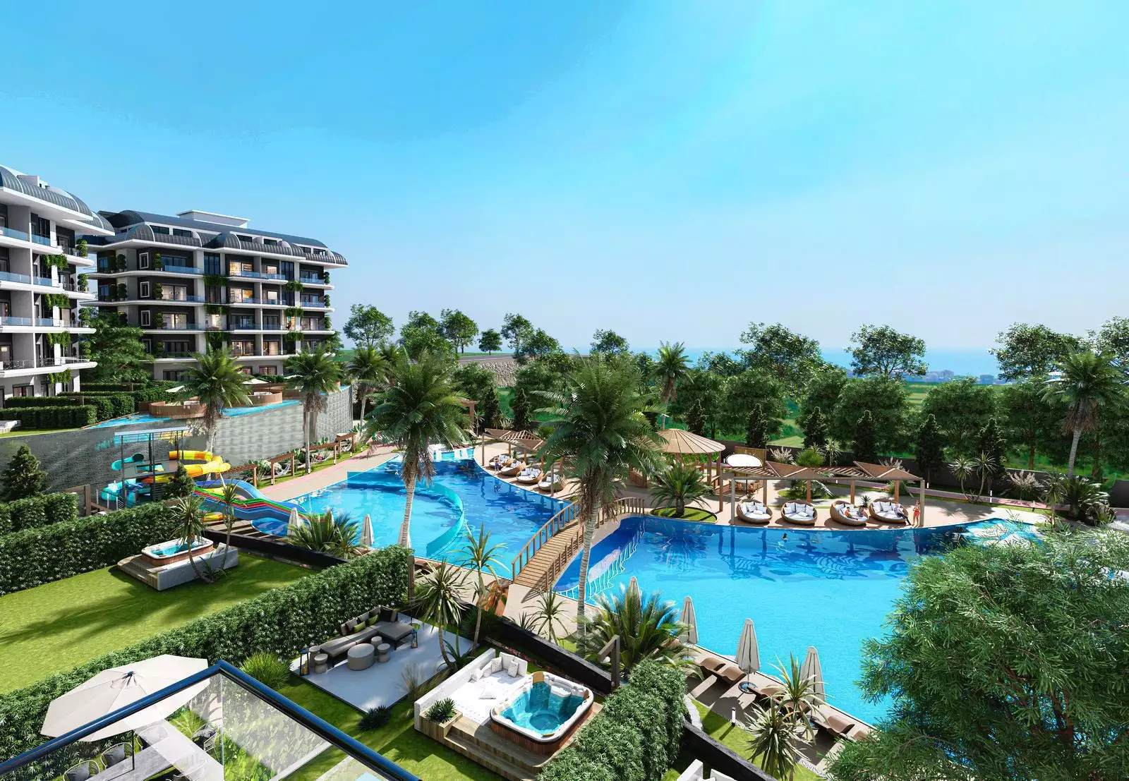 Flat 52m² in Turkey, Kargicak. Priced at 134000€ rent photo-7