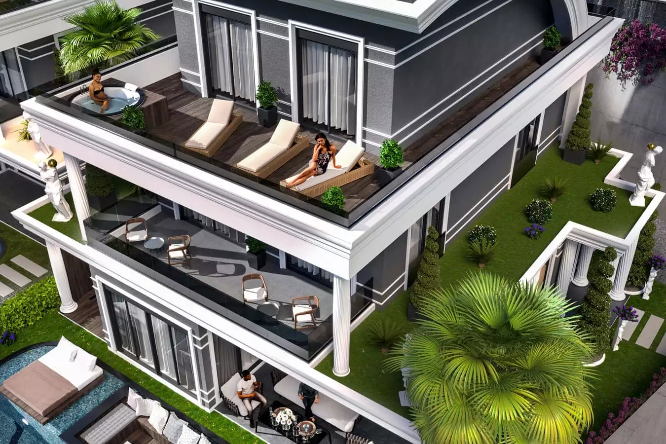 Villa 350m² in Turkey, Kargicak. Priced at 1020000€ rent photo-8