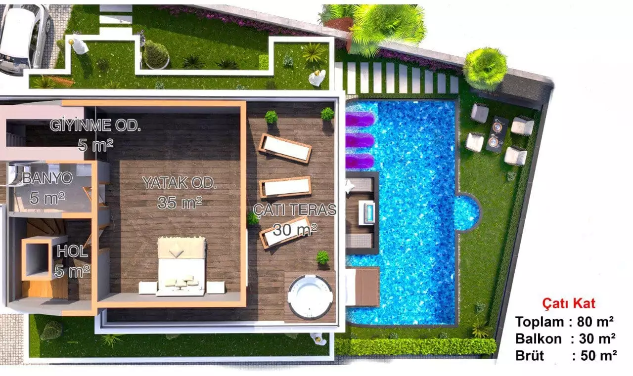 Villa 350m² in Turkey, Kargicak. Priced at 1020000€ rent photo-28