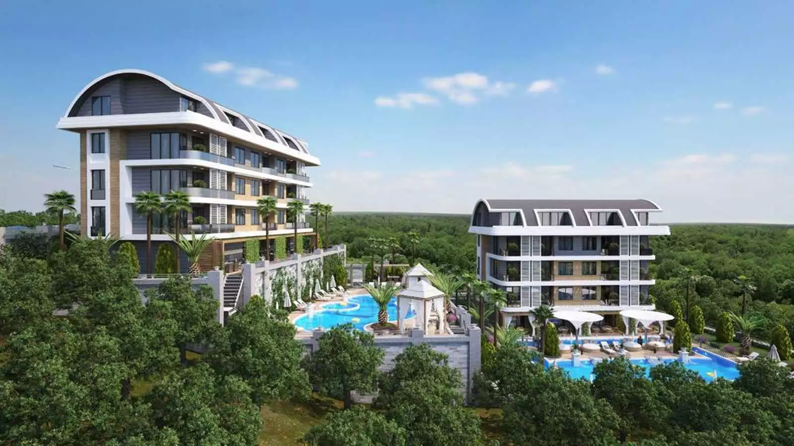 Flat 46m² in Turkey, Kargicak. Priced at 155000€ rent photo-2