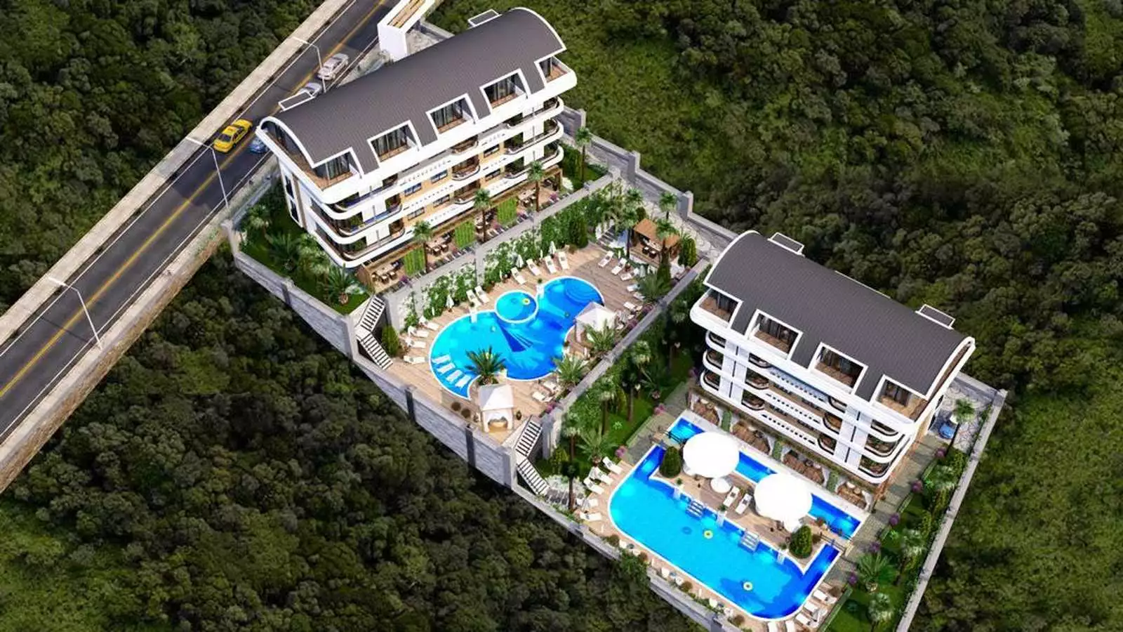 Flat 46m² in Turkey, Kargicak. Priced at 155000€ rent photo-5