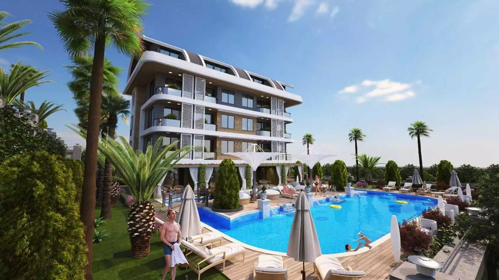 Flat 46m² in Turkey, Kargicak. Priced at 155000€ rent photo-8