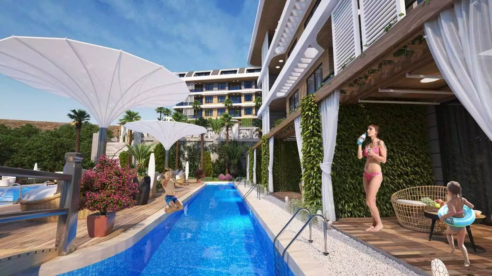 Flat 46m² in Turkey, Kargicak. Priced at 155000€ rent photo-11