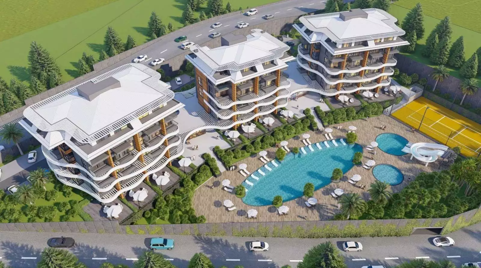 Flat 49m² in Turkey, Kargicak. Priced at 140000€ rent photo-6