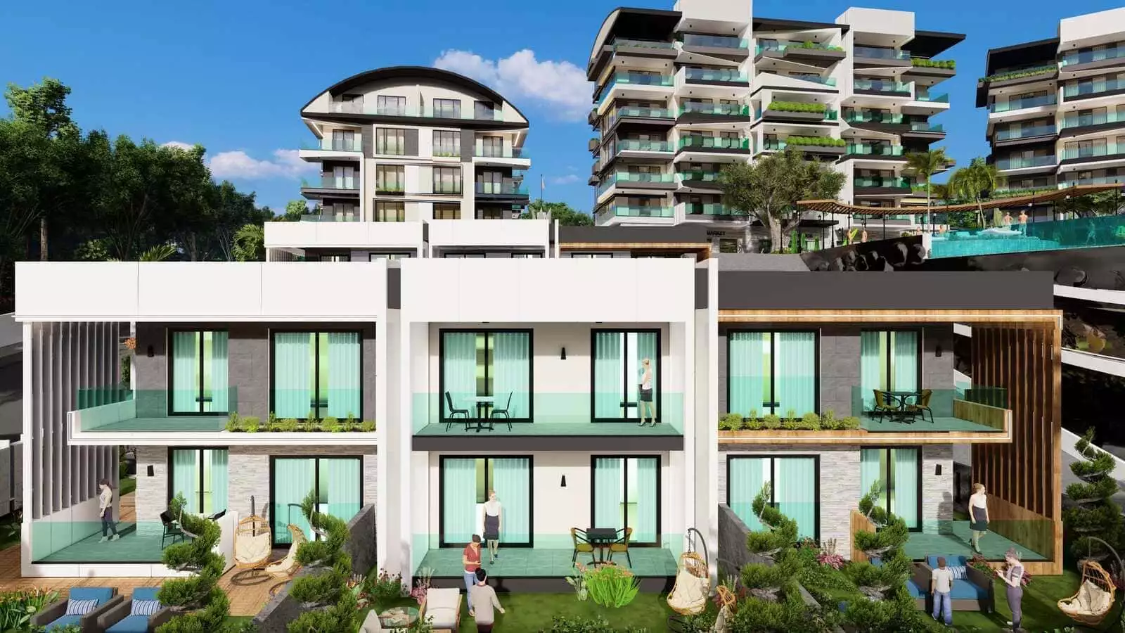 Flat 68m² in Turkey, Kargicak. Priced at 142489€ rent photo-5