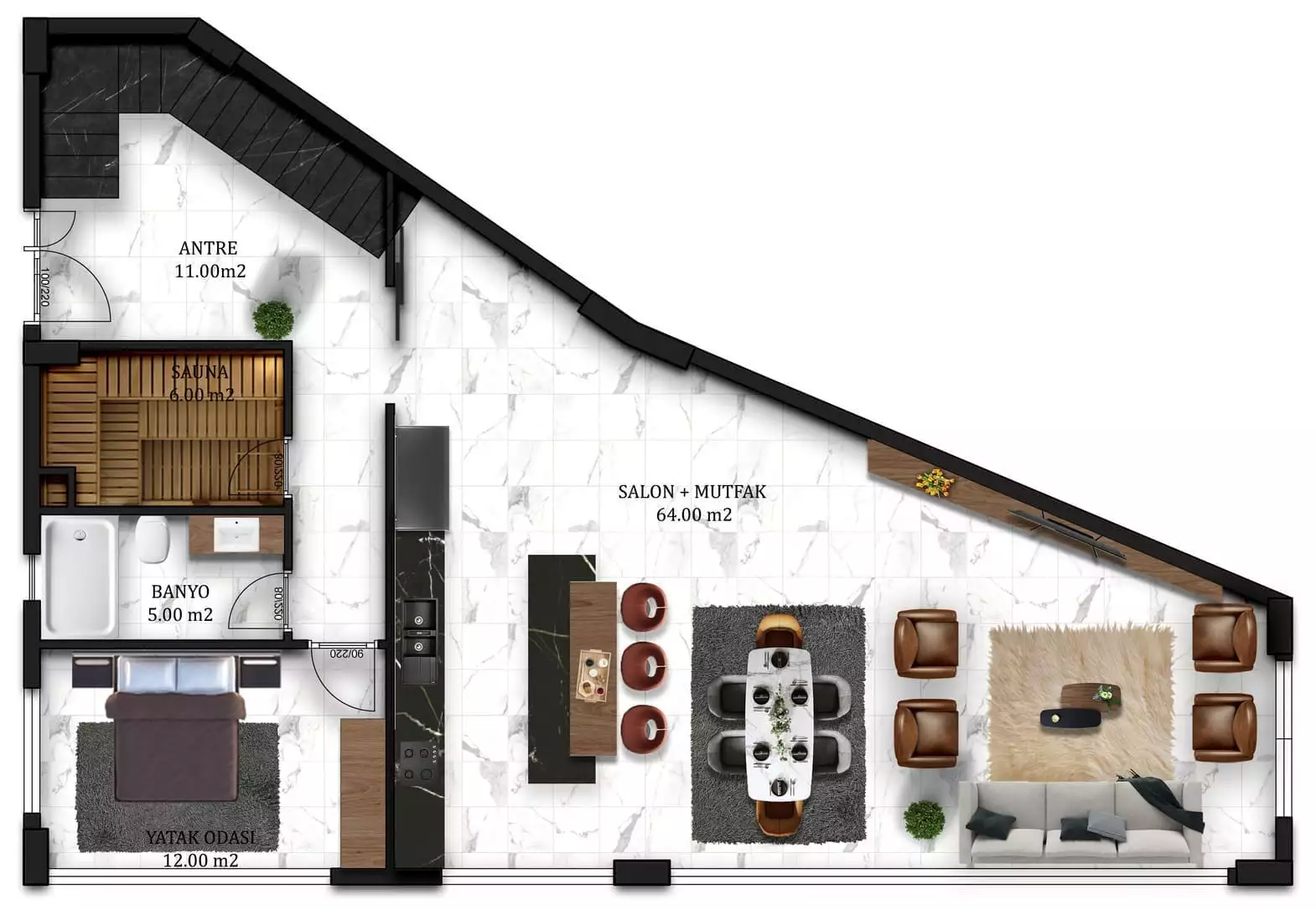 Villa 185m² in Turkey, Kargicak. Priced at 750000€ rent photo-24