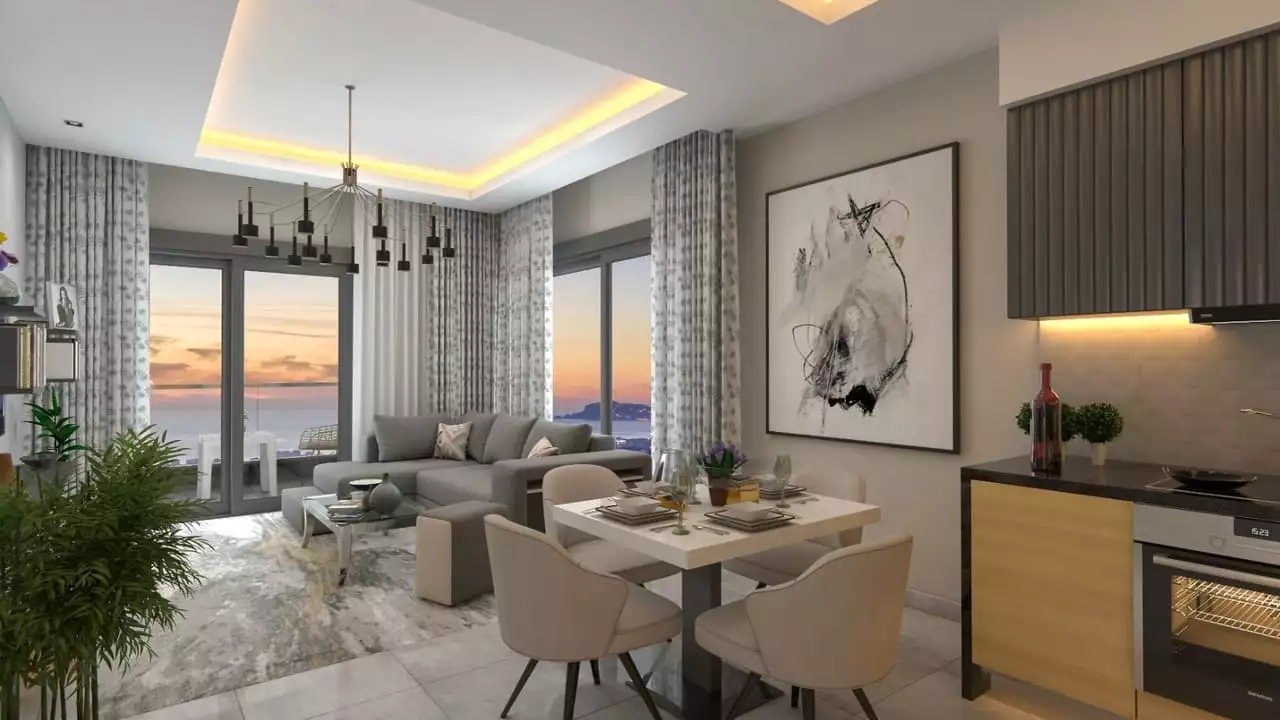 Flat 63m² in Turkey, Kargicak. Priced at 200000€ rent photo-13