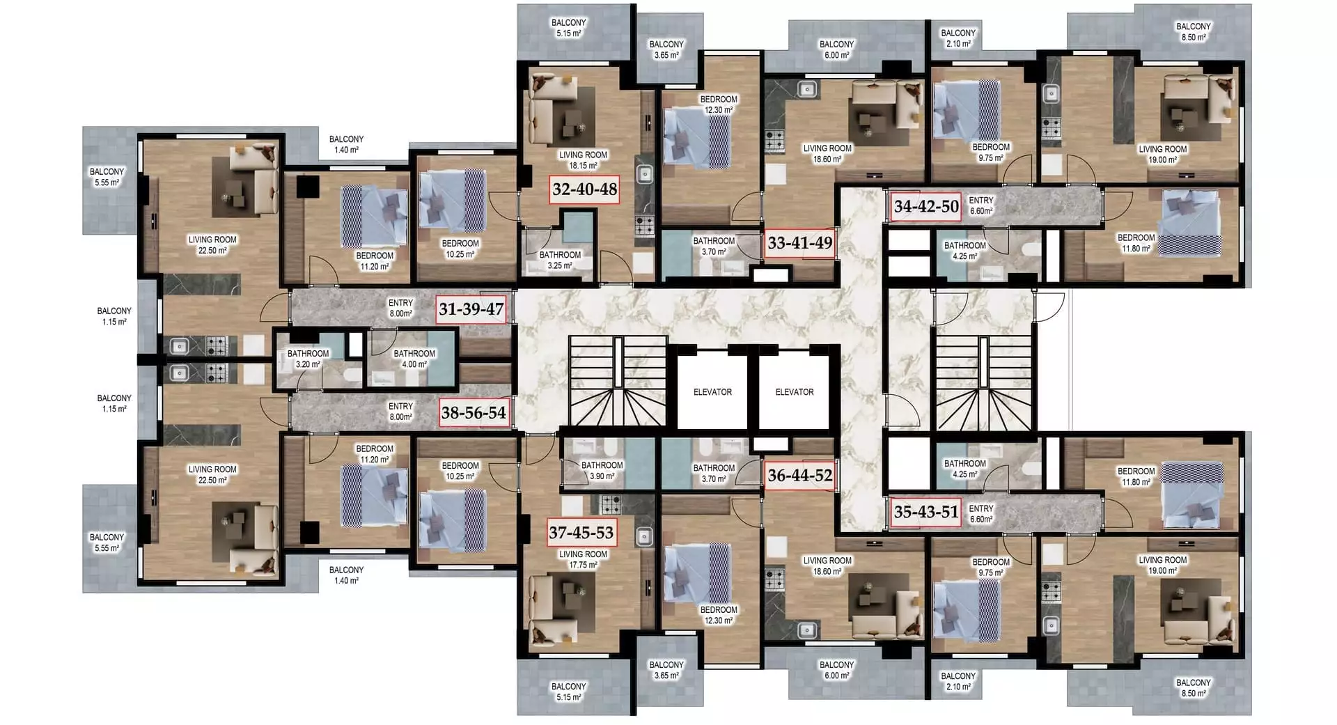 Flat 80m² in Turkey, Alania. Priced at 291000€ rent photo-21