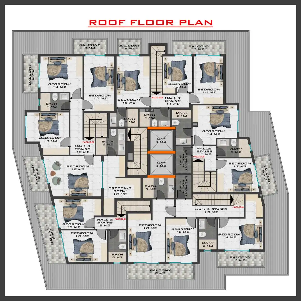 Flat 55m² in Turkey, Mahmutlar. Priced at 130000€ rent photo-30
