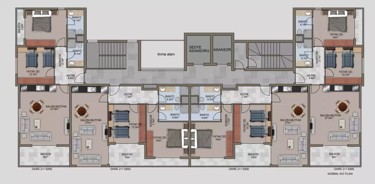 Flat 55m² in Turkey, Mahmutlar. Priced at 145000€ rent photo-20