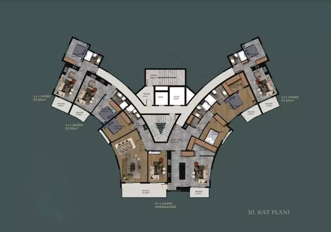 Flat 53m² in Turkey, Mahmutlar. Priced at 135000€ rent photo-20