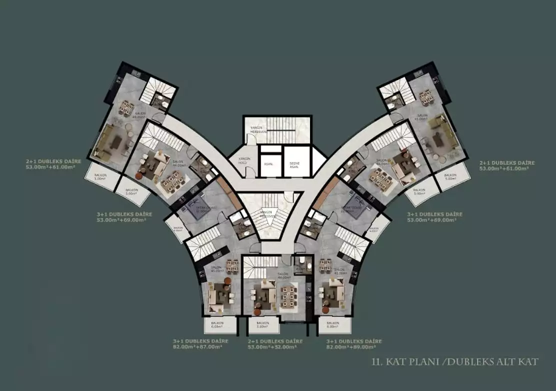 Flat 53m² in Turkey, Mahmutlar. Priced at 135000€ rent photo-21