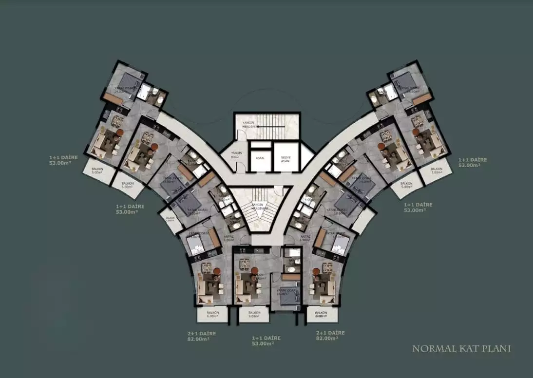 Flat 53m² in Turkey, Mahmutlar. Priced at 135000€ rent photo-22