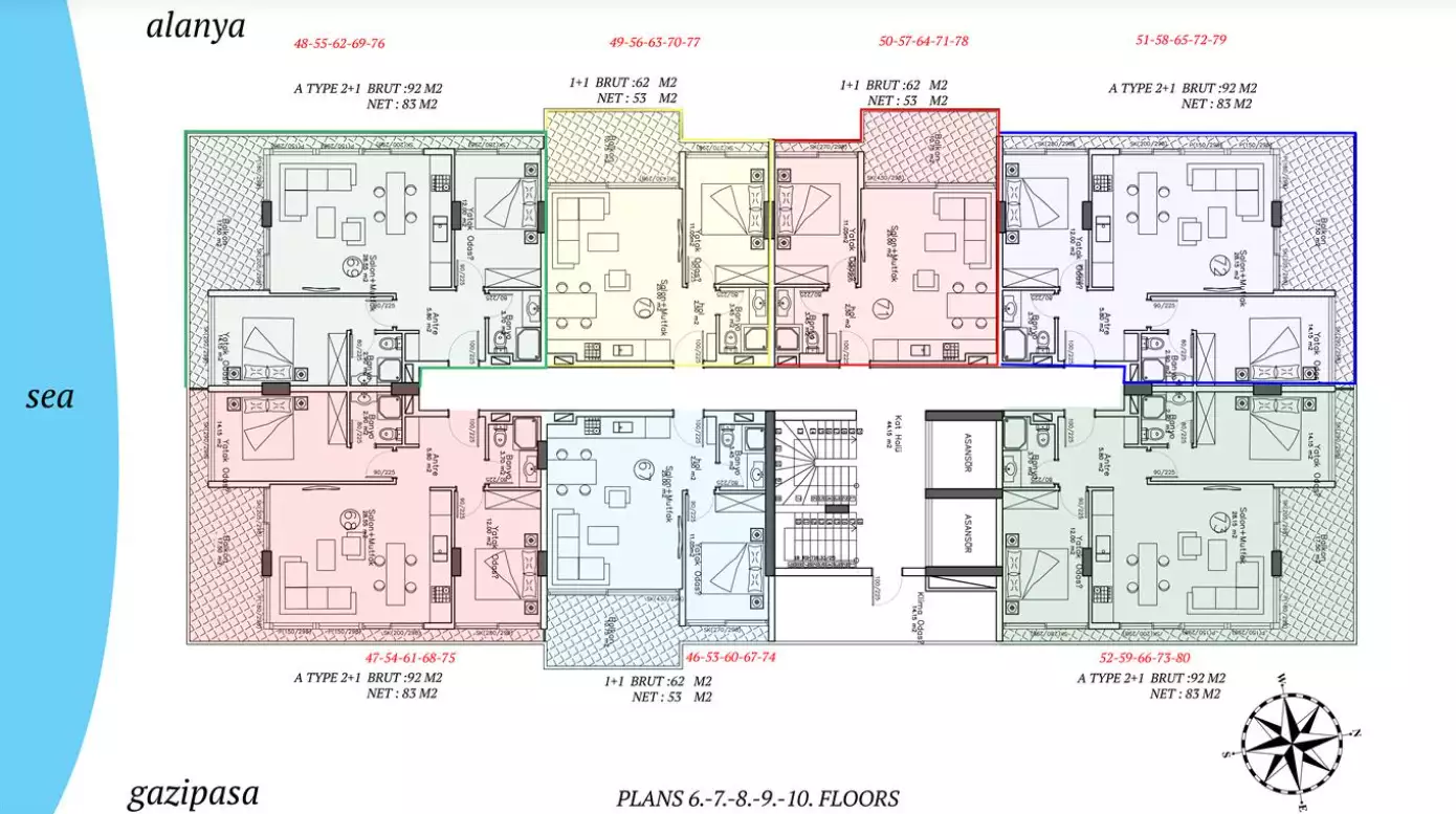 Flat 61m² in Turkey, Mahmutlar. Priced at 251000€ rent photo-26