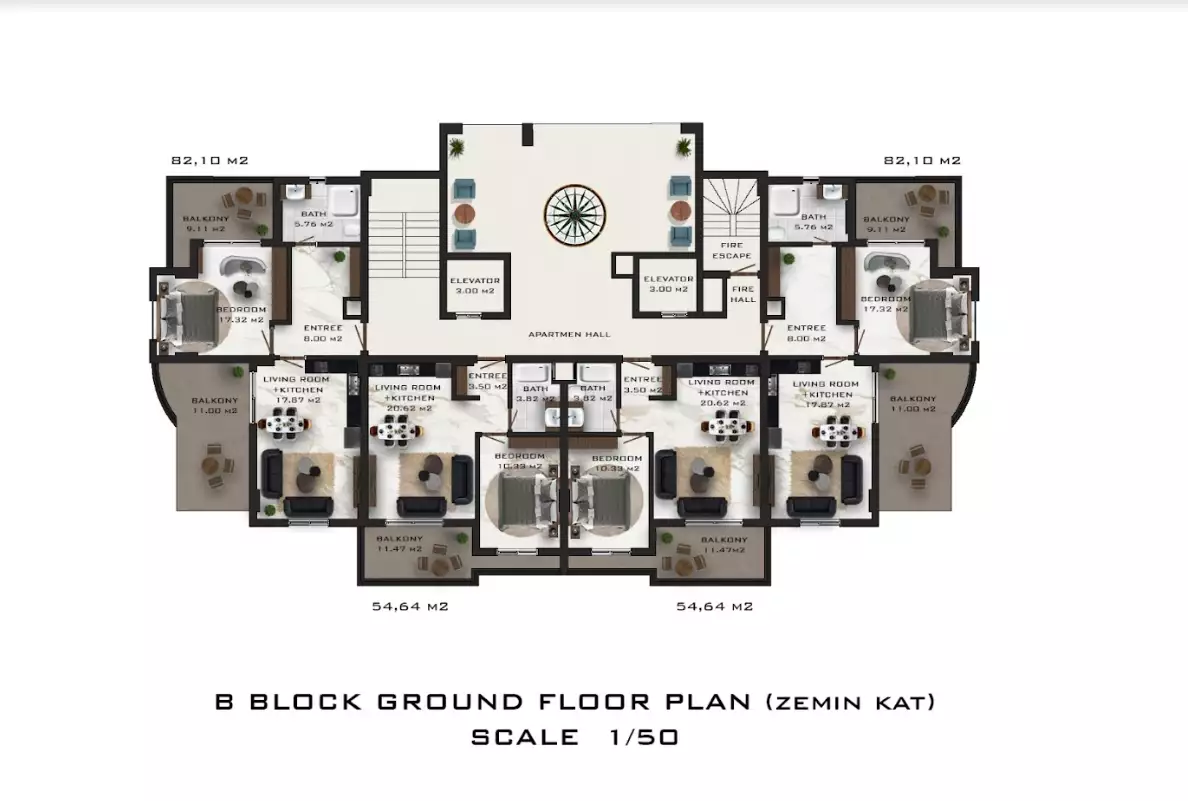 Flat 52m² in Turkey, Mahmutlar. Priced at 132000€ rent photo-25