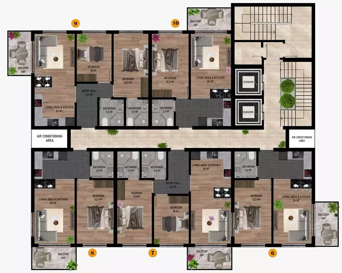 Flat 52m² in Turkey, Kestel. Priced at 180000€ rent photo-26