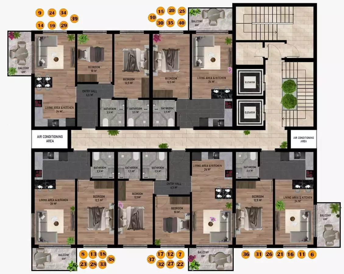 Flat 52m² in Turkey, Kestel. Priced at 180000€ rent photo-28