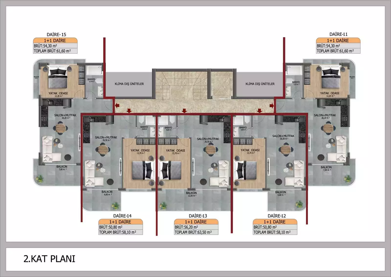 Flat 58m² in Turkey, Kestel. Priced at 220000€ rent photo-20