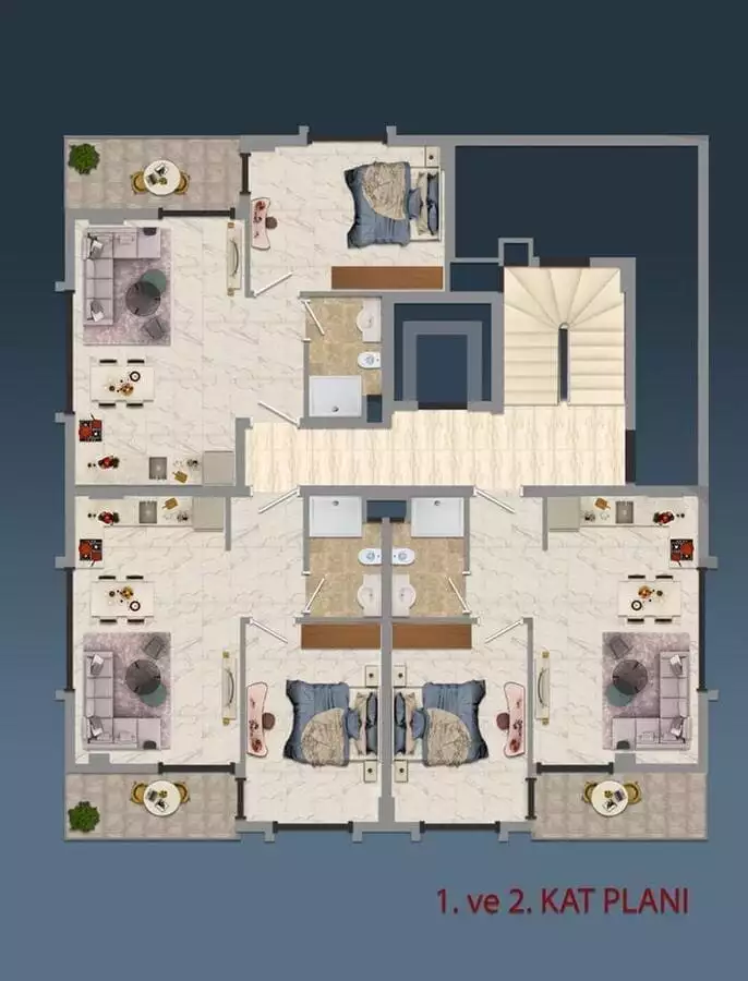 Penthouse 50m² in Turkey, Kestel. Priced at 155000€ rent photo-22