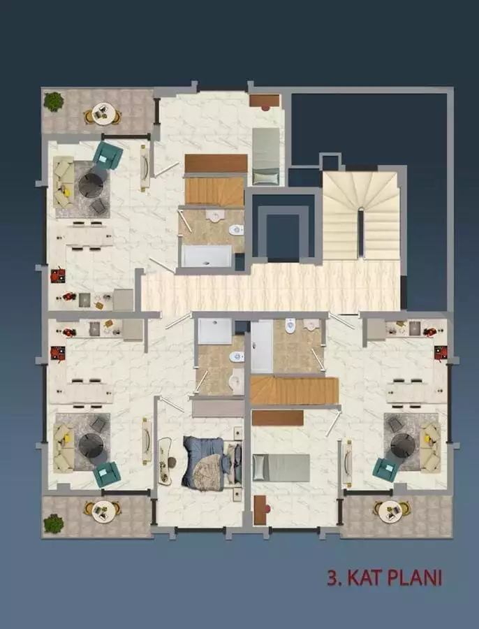 Penthouse 50m² in Turkey, Kestel. Priced at 155000€ rent photo-23