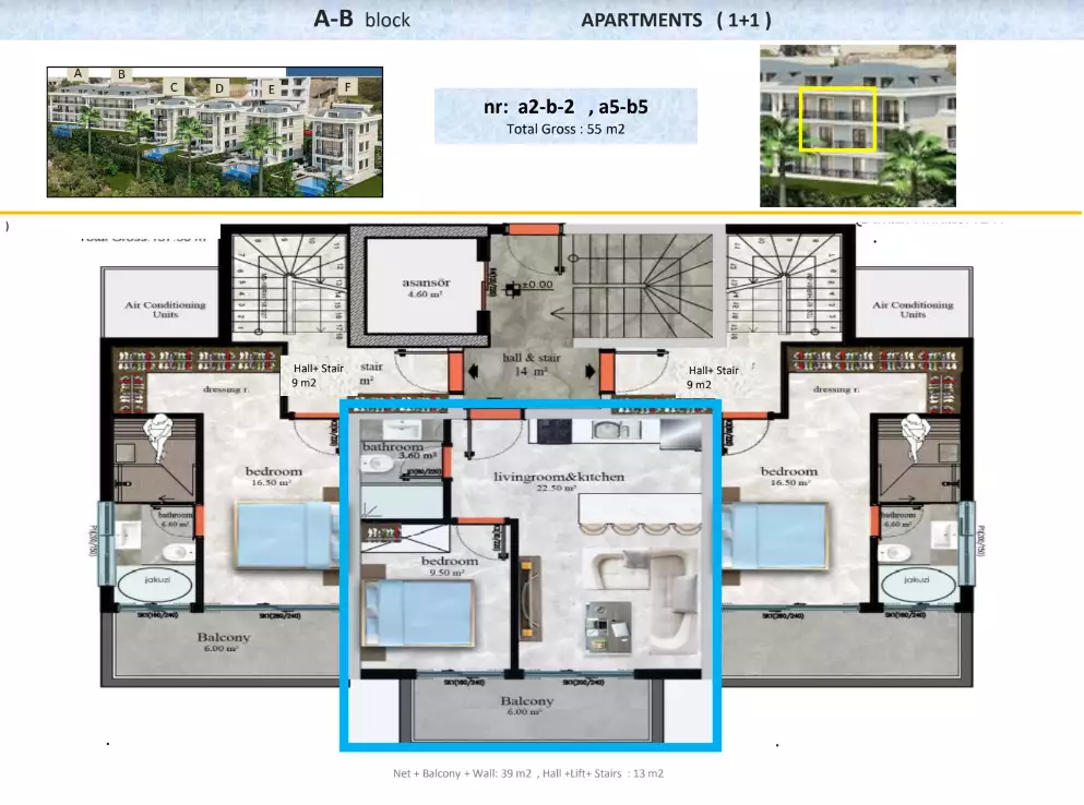 Flat 55m² in Turkey, Kestel. Priced at 144000€ rent photo-10