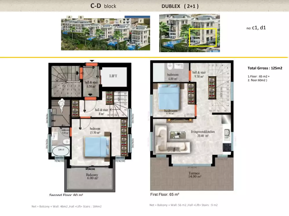 Flat 55m² in Turkey, Kestel. Priced at 144000€ rent photo-15