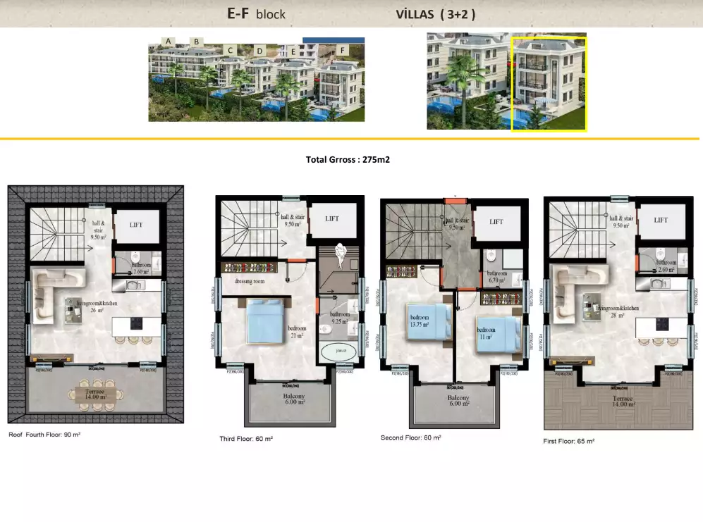 Flat 55m² in Turkey, Kestel. Priced at 144000€ rent photo-17
