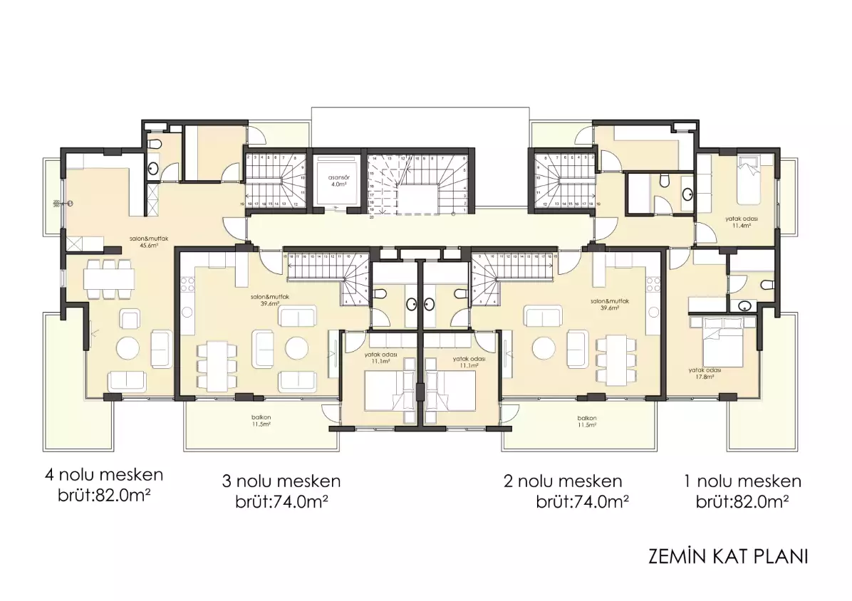 Flat 74m² in Turkey, Alania. Priced at 269000€ rent photo-27