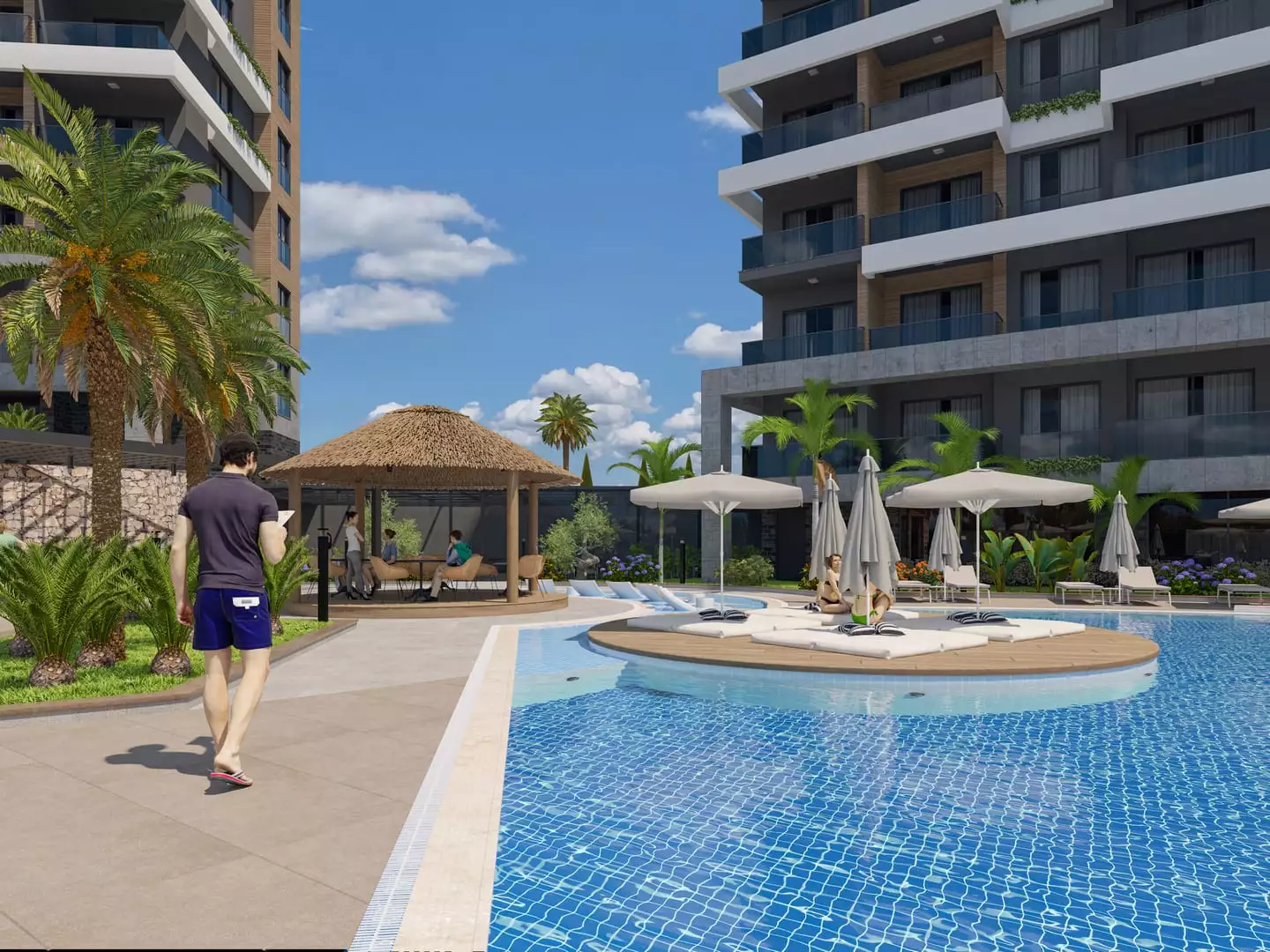 Flat 54m² in Turkey, Kestel. Priced at 170000€ rent photo-9