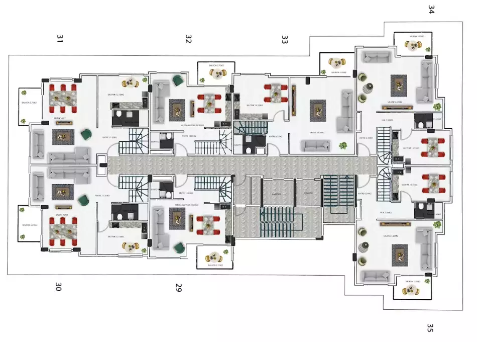 Flat 90m² in Turkey, Kestel. Priced at 272000€ rent photo-27