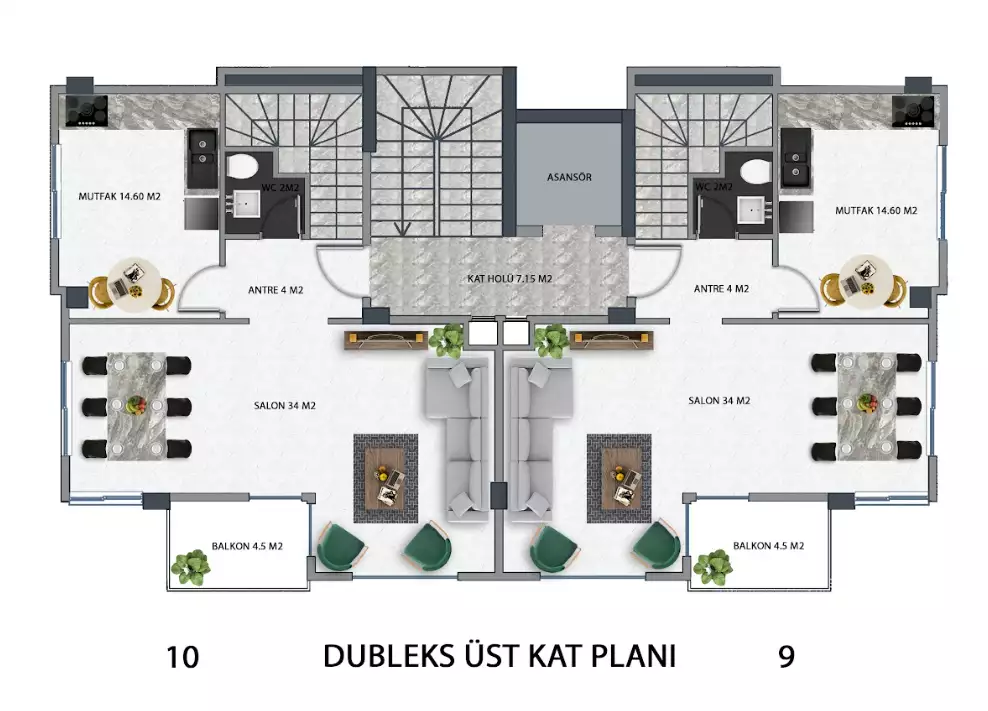 Flat 90m² in Turkey, Kestel. Priced at 272000€ rent photo-30