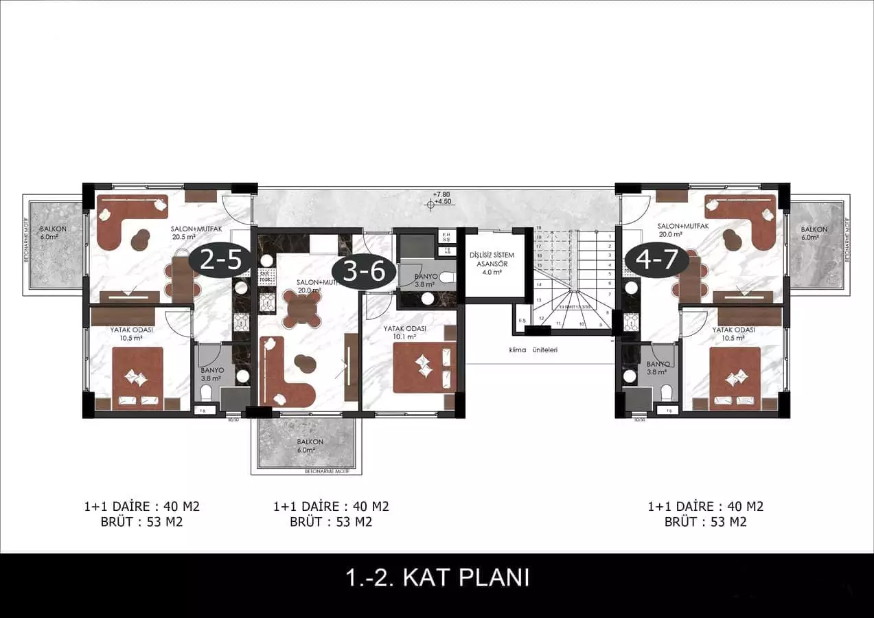 Flat 44m² in Turkey, Oba. Priced at 194000€ rent photo-13