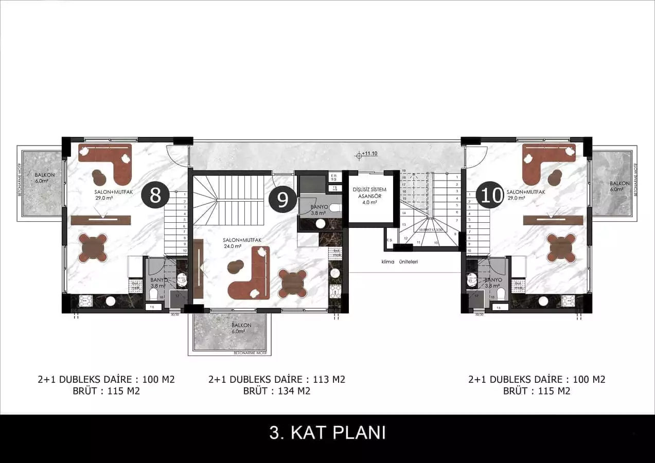 Flat 44m² in Turkey, Oba. Priced at 194000€ rent photo-14