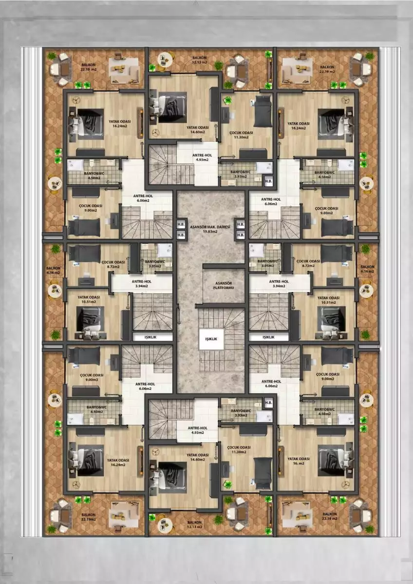 Flat 41m² in Turkey, Oba. Priced at 120000€ rent photo-30