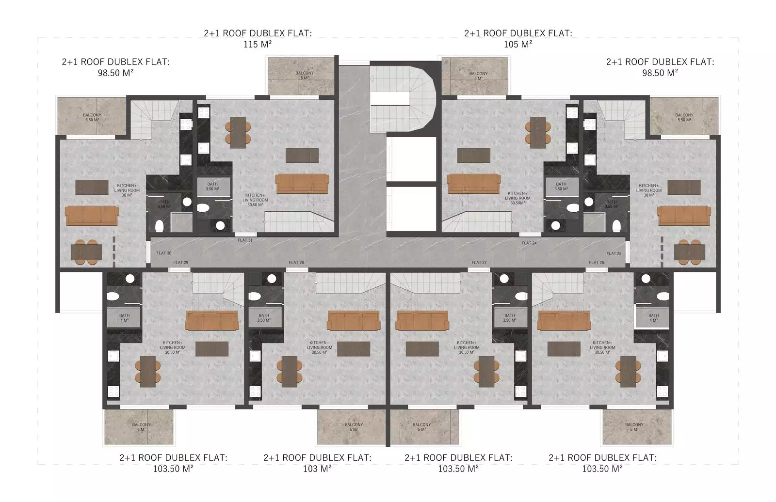 Flat 46m² in Turkey, Oba. Priced at 179000€ rent photo-19