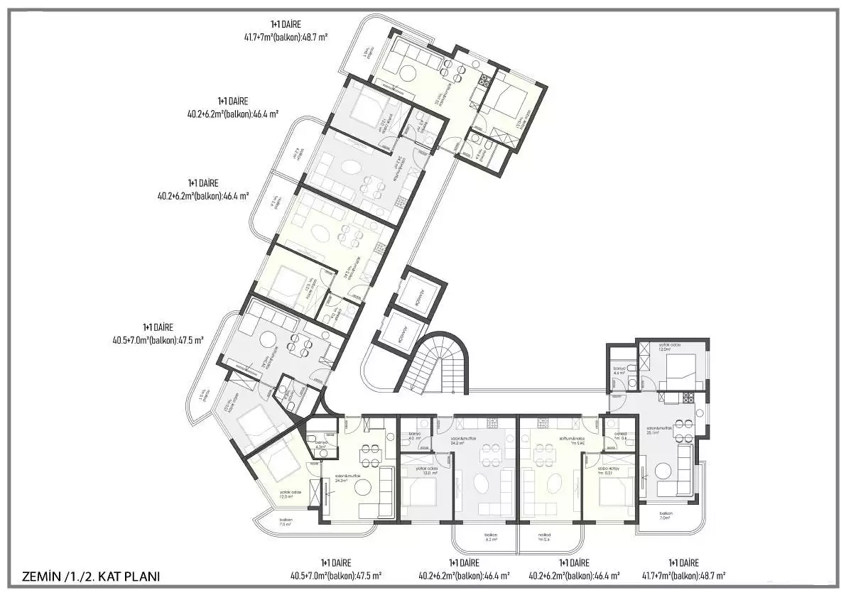 Flat 52m² in Turkey, Oba. Priced at 142000€ rent photo-22