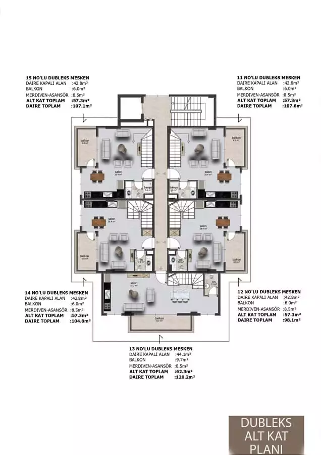 Flat 57m² in Turkey, Oba. Priced at 154000€ rent photo-10