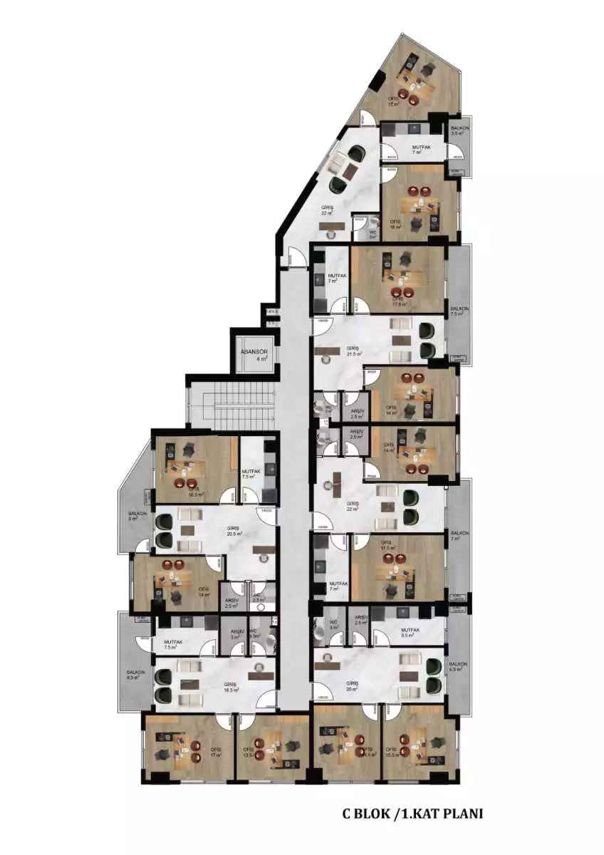 Flat 30m² in Turkey, Oba. Priced at 195000€ rent photo-26