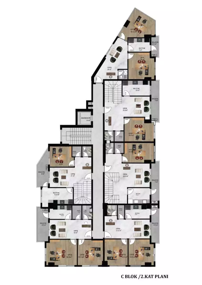 Flat 30m² in Turkey, Oba. Priced at 195000€ rent photo-27