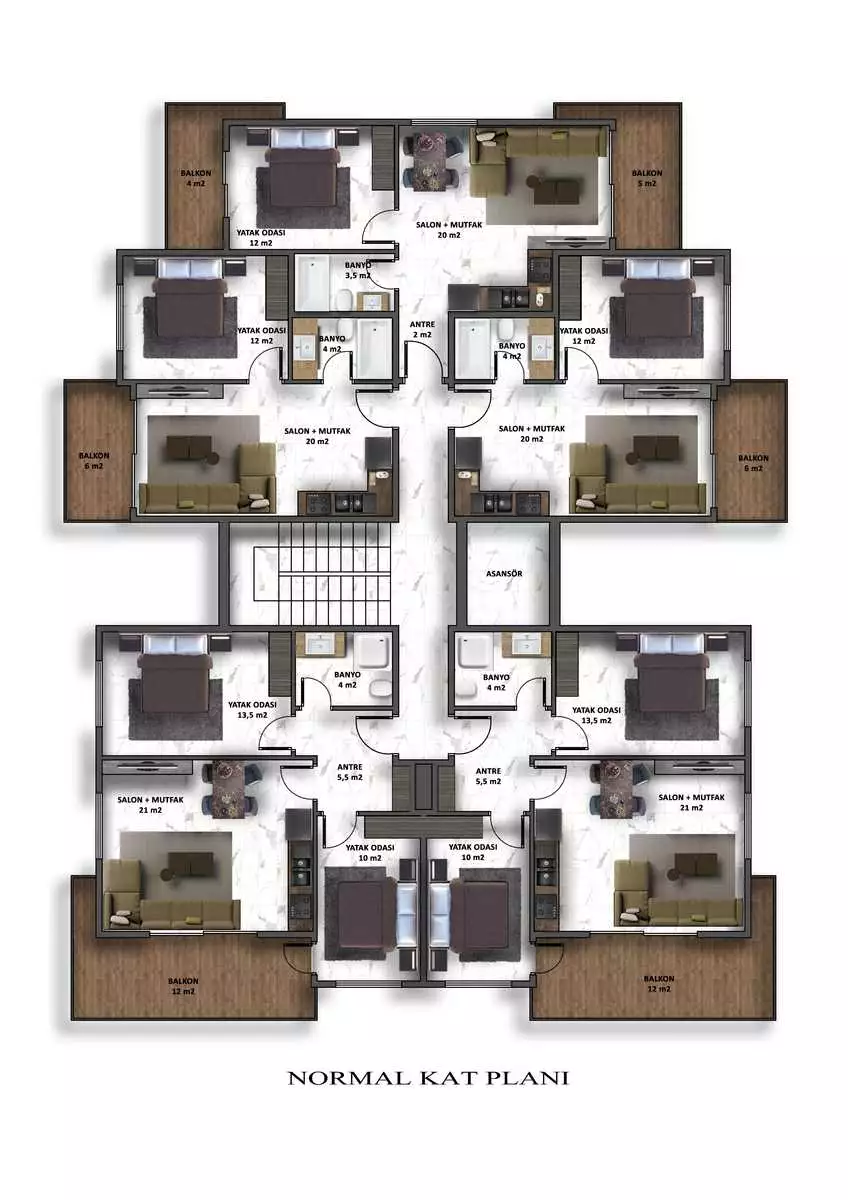 Flat 50m² in Turkey, Oba. Priced at 135000€ rent photo-25