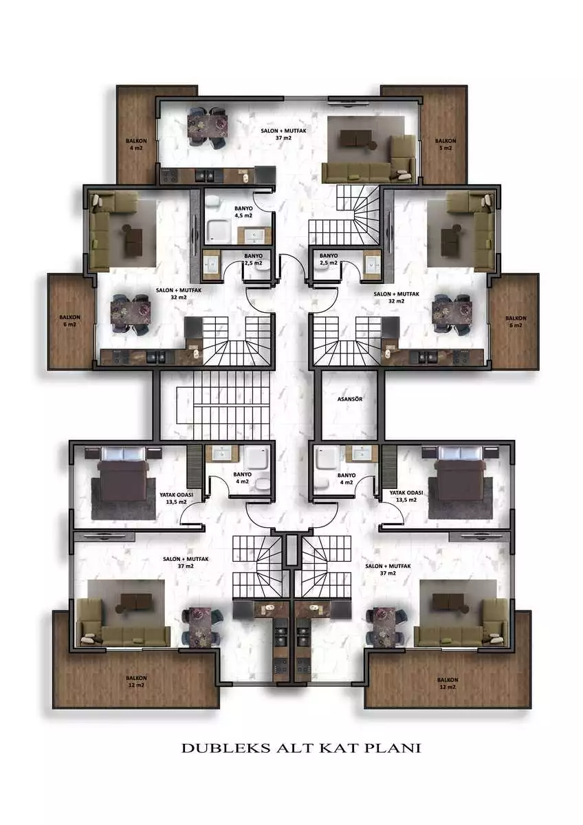 Flat 50m² in Turkey, Oba. Priced at 135000€ rent photo-27