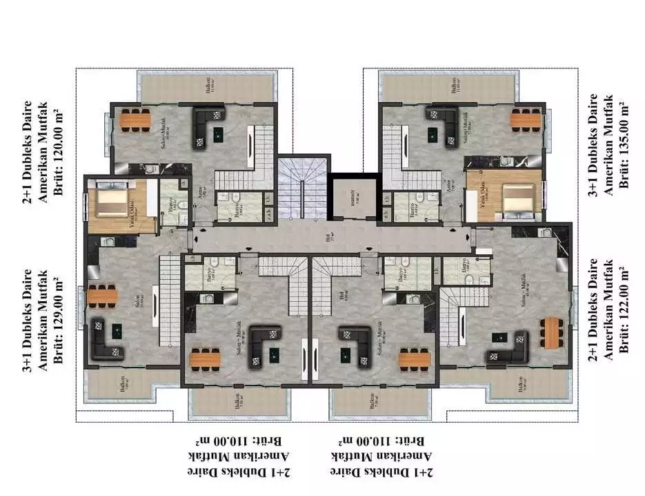 Flat 56m² in Turkey, Oba. Priced at 125000€ rent photo-12