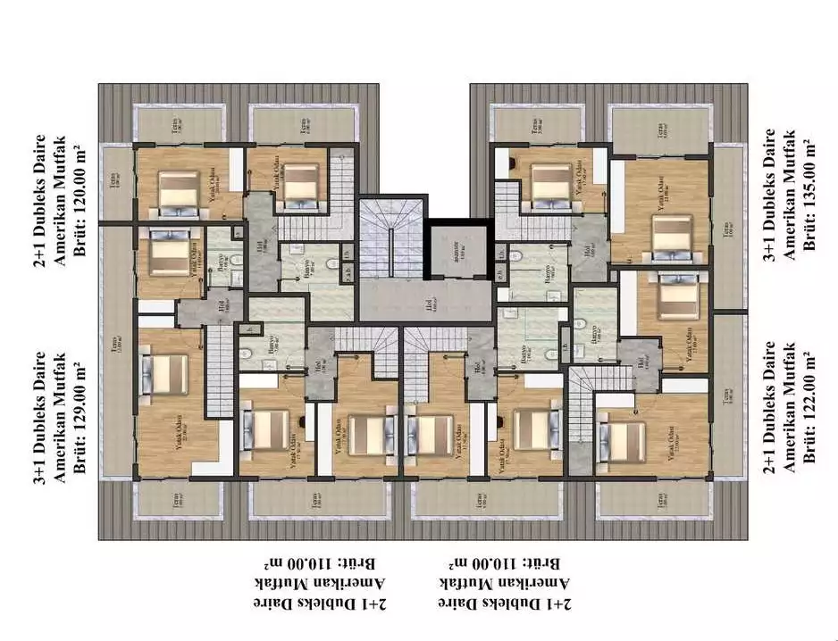 Flat 56m² in Turkey, Oba. Priced at 125000€ rent photo-13