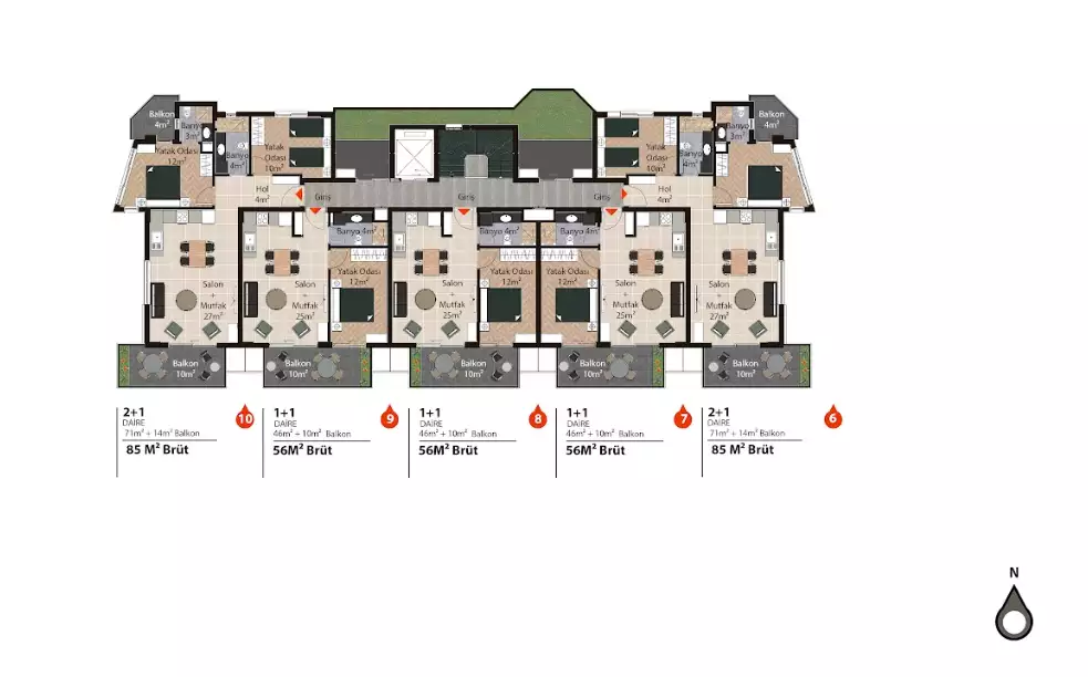 Flat 191m² in Turkey, Oba. Priced at 395000€ rent photo-20