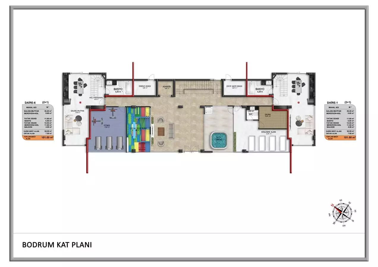 Flat 46m² in Turkey, Cikcilli. Priced at 167000€ rent photo-30